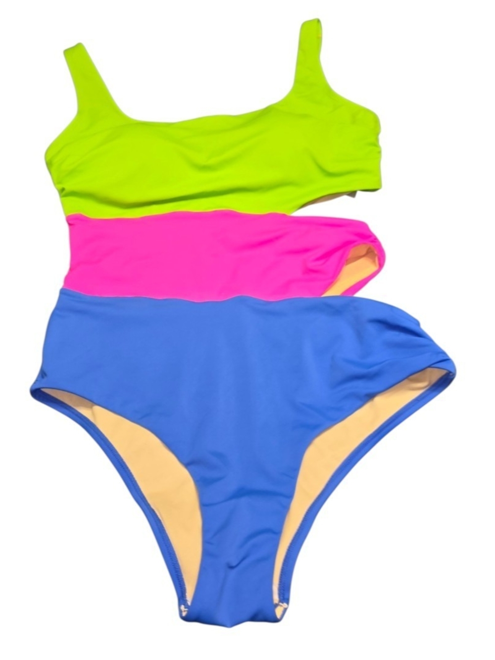 Swimsuits for All Colorblock One Piece Swimsuit Size 12